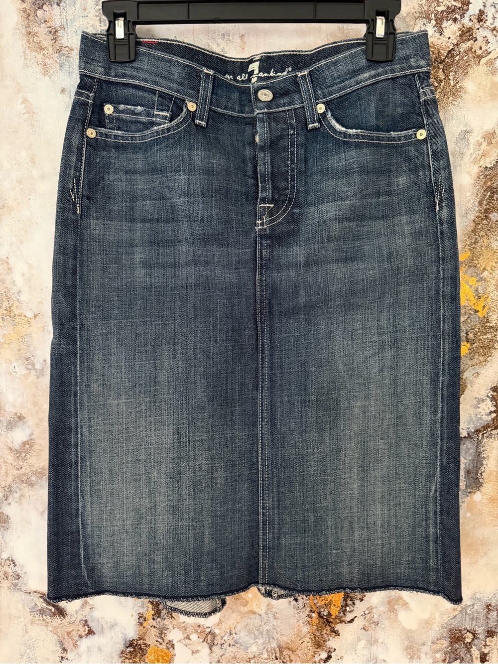 7 For All Mankind Denim Skirt Size 25